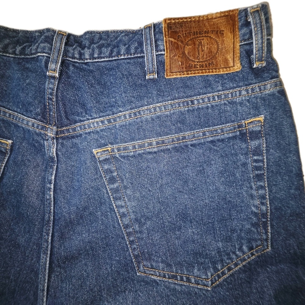 Roundtree & Yorke TALL 38x 36 Inseam Denim Jeans Relaxed Fit Stone Washed